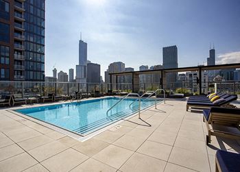 Sparkling swimming pool